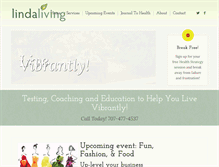 Tablet Screenshot of lindaliving.com